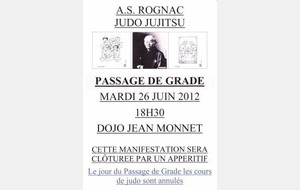 PASSAGE DE GRADE DE A.S  ROGNAC JUDO JUJITSU