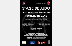 STAGE DE JUDO HATSUYUKI HAMADA DU 29/10 AU 03/10/2013