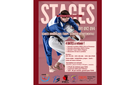 STAGE DEPARTEMENTEMENTAL TECHNIQUE UV1 /UV2 /UV4